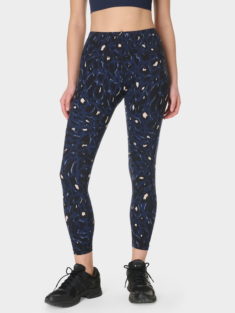 Sweaty Betty Light Blue Power 7/8 Workout Leggings - Image 1 of 8