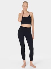 Sweaty Betty Black Ultimate Studio 7/8 Ribbed Leggings - Image 4 of 7