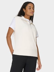 Sweaty Betty Wash Cloud Weight Half Zip Sleeveless Pullover Sweat Top - Bild 5 von 6