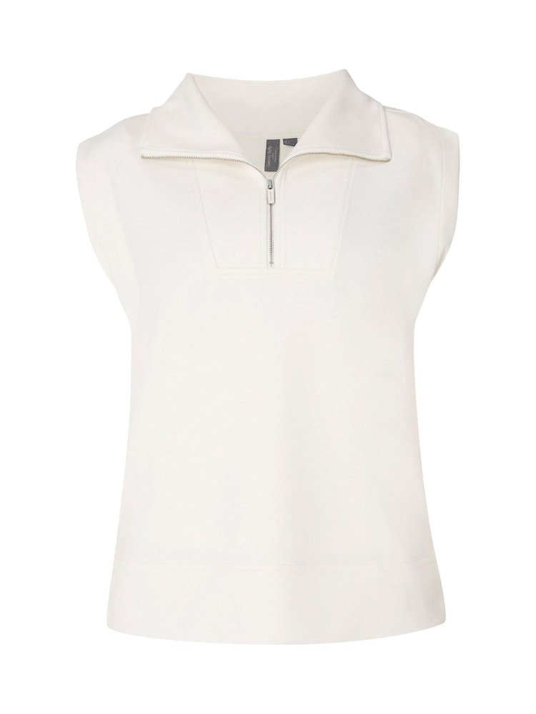 Sweaty Betty Wash Cloud Weight Half Zip Sleeveless Pullover Sweat Top - Bild 6 von 6