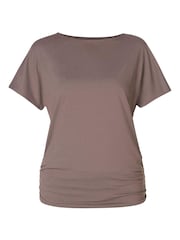 Sweaty Betty Brown Unwind Cooling Yoga T-Shirt - Image 7 of 7
