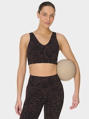 Sweaty Betty Brown Ultimate Studio Voop Bra - Image 1 of 6