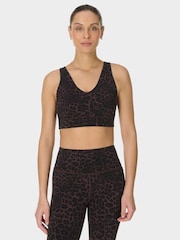 Sweaty Betty Brown Ultimate Studio Voop Bra - Image 3 of 6