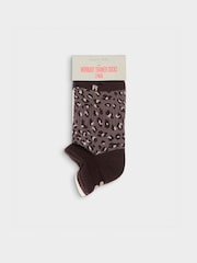 Sweaty Betty Brown Workout Trainers Socks 3 Pack - Image 2 of 3