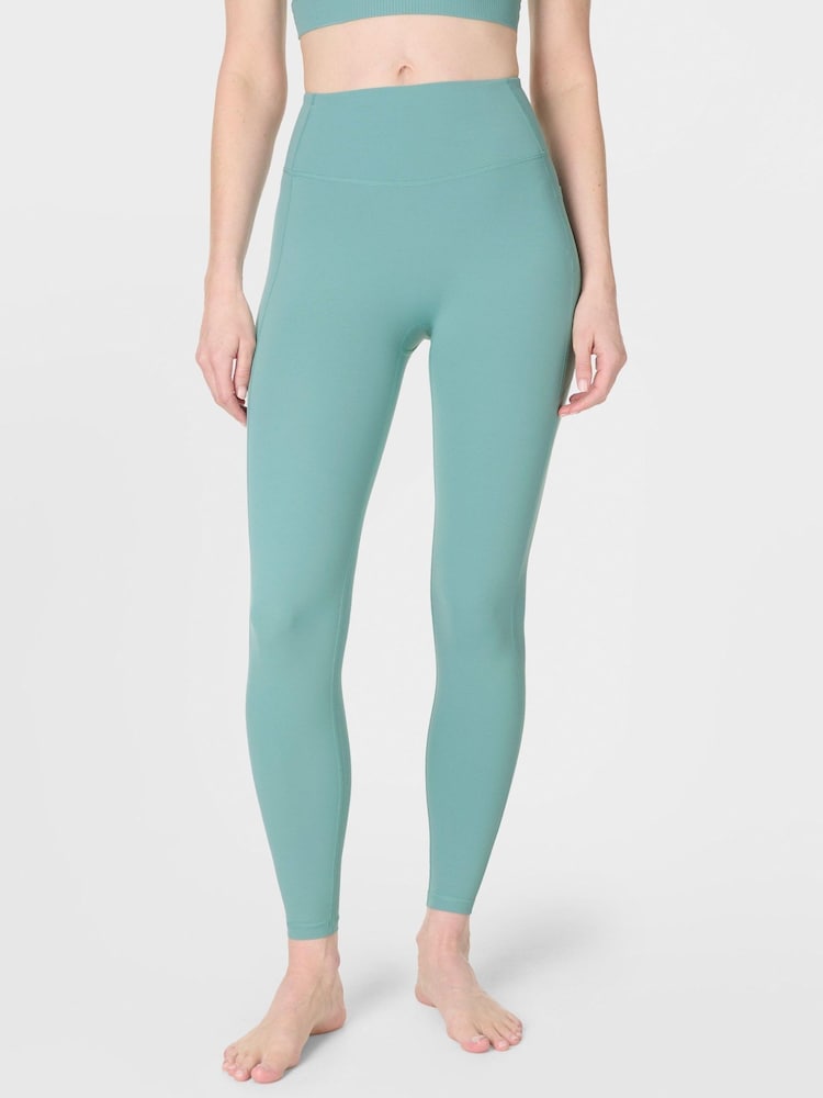 Sweaty Betty Green Ultimate Studio Ribbed Leggings - Image 1 of 7