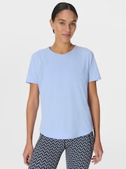 Sweaty Betty Blue Breathe Easy Mesh T-Shirt - Image 1 of 7