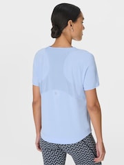 Sweaty Betty Blue Breathe Easy Mesh T-Shirt - Image 2 of 7