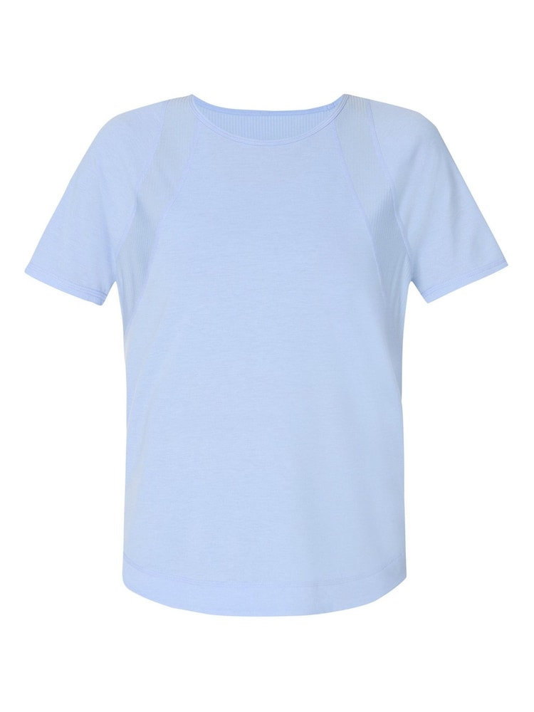 Sweaty Betty Blue Breathe Easy Mesh T-Shirt - Image 7 of 7 Sweaty Betty Blue Breathe Easy Mesh T-Shirt - Image 7 of 7
