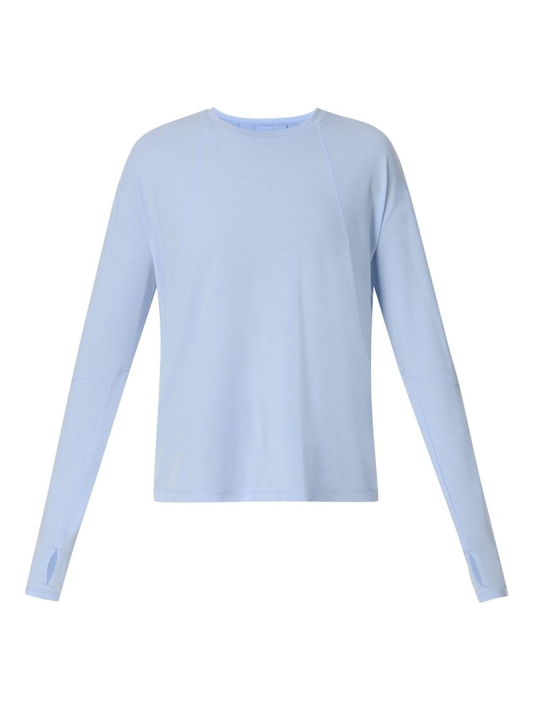 Sweaty Betty Blue Soft Flow Studio Long Sleeve Top - Image 7 of 7 Sweaty Betty Blue Soft Flow Studio Long Sleeve Top - Image 7 of 7