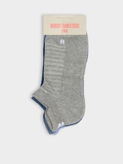 Sweaty Betty Blue Workout Trainers Socks 3 Pack - Image 2 of 3