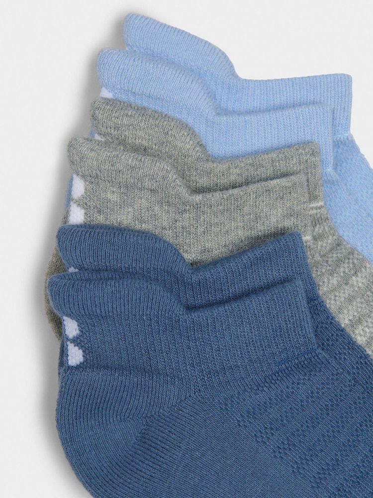Sweaty Betty Blue Workout Trainers Socks 3 Pack - Image 3 of 3 Sweaty Betty Blue Workout Trainers Socks 3 Pack - Image 3 of 3