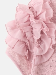 Mango Pink Sleeve Detail Dress - Image 4 of 4