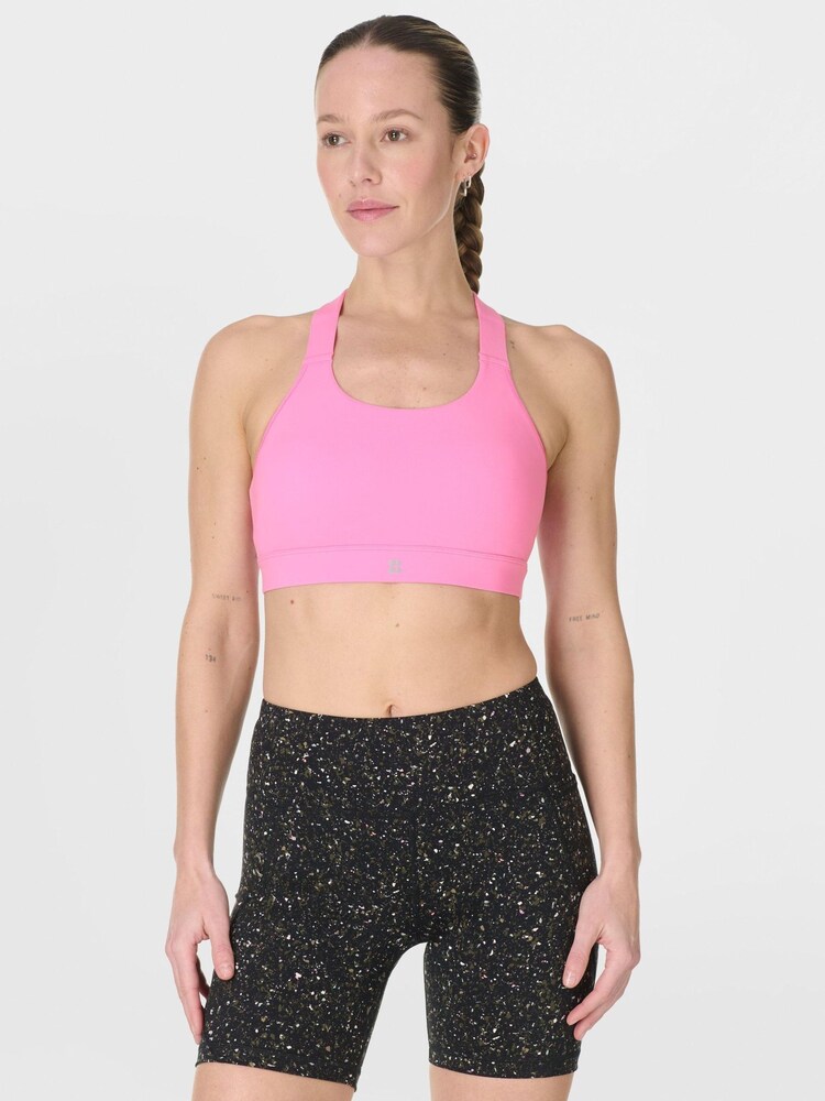 Sweaty Betty Pink Power Medium Support Seam-Free Bust Bra - Image 1 of 6