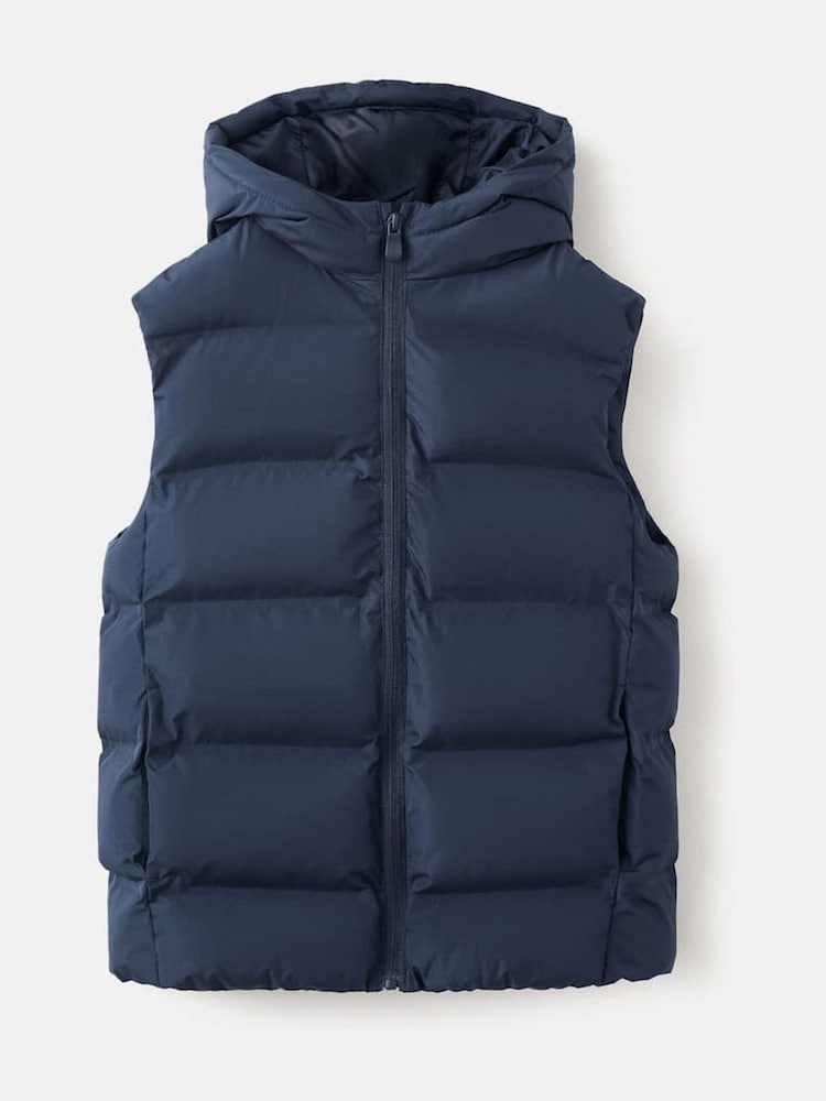 Mango Blue Quilted Gilet - Image 1 of 3