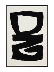 The Art Group Cream Abstract 1 Framed Canvas - Image 1 of 4