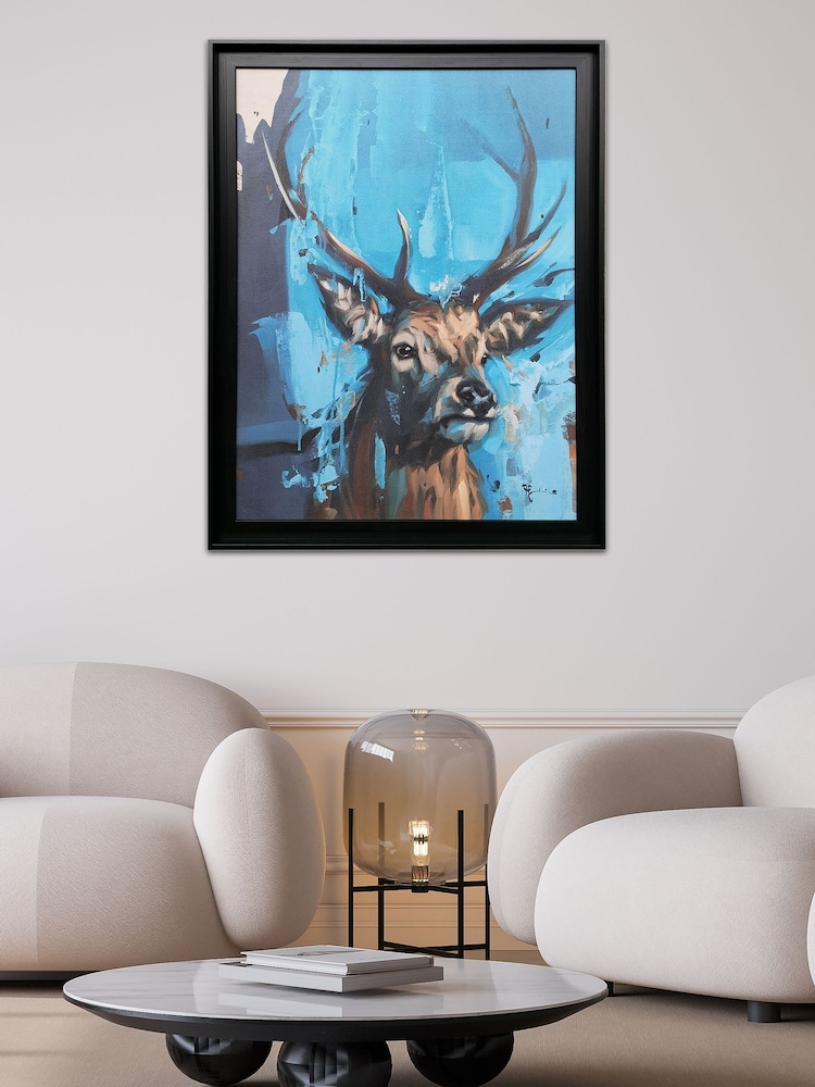 The Art Group Blue Echoes of Solitude Framed Canvas - Image 1 of 3 The Art Group Blue Echoes of Solitude Framed Canvas - Image 1 of 3