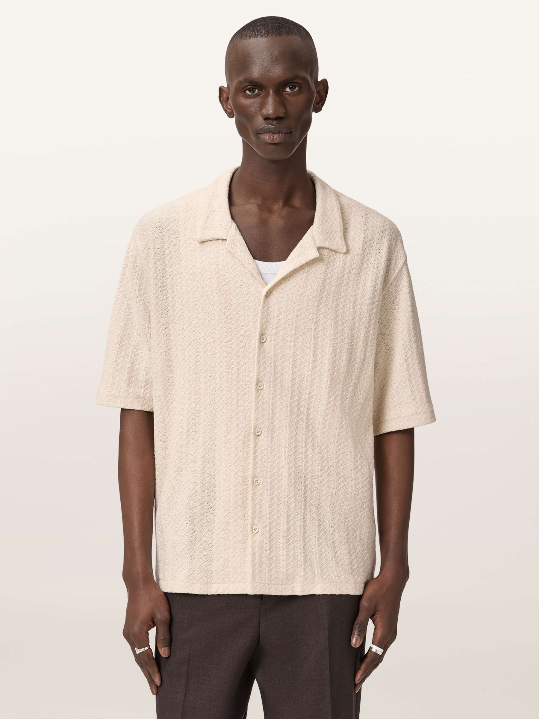 Buy AllSaints White Trace Short Sleeve Shirt from Next USA