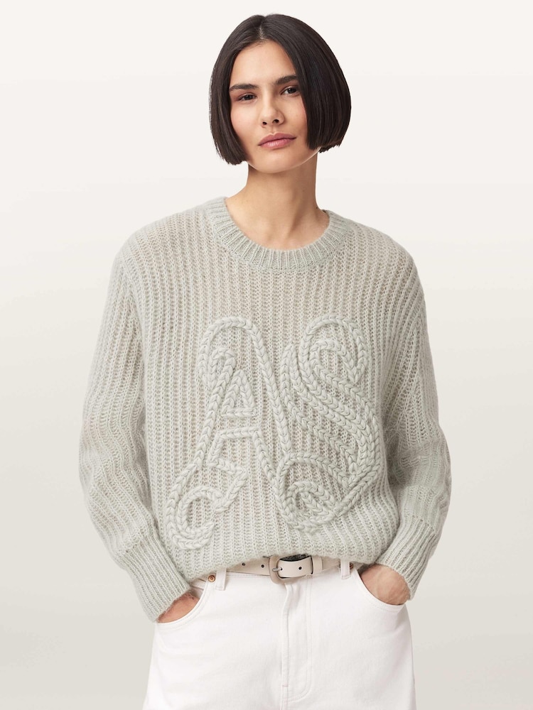 AllSaints Green Chain As Jumper - Image 2 of 8