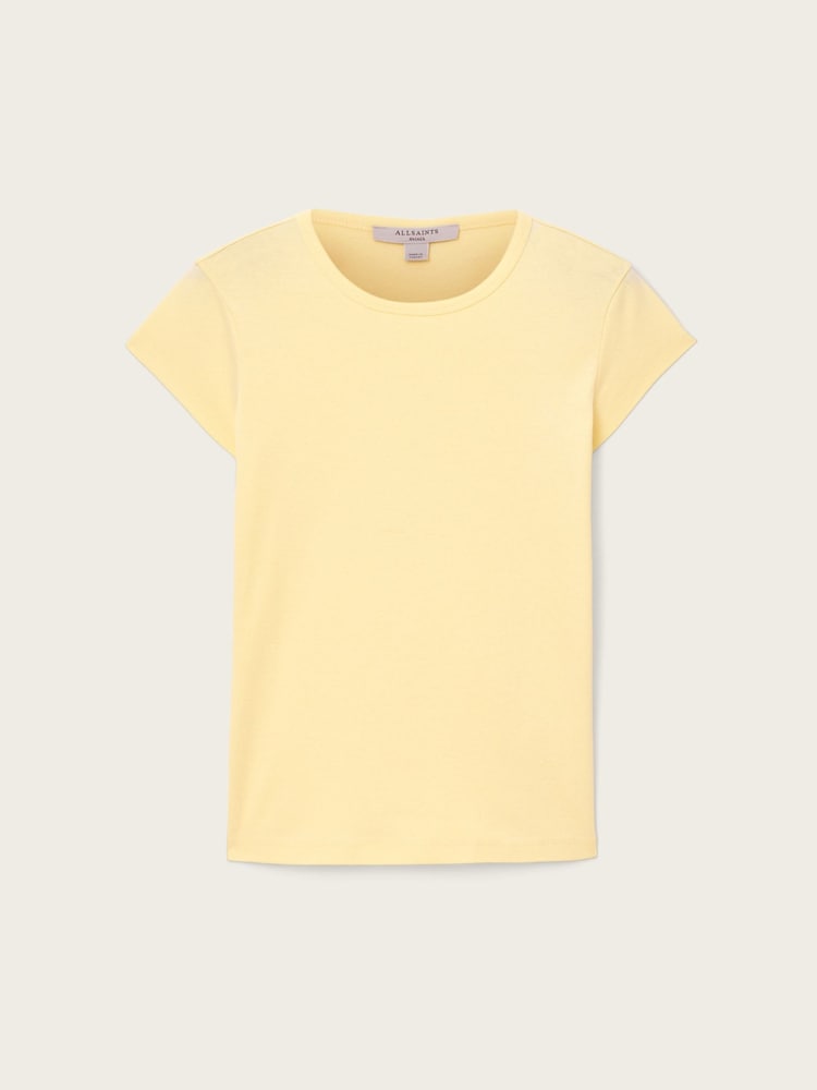 AllSaints Yellow Stevie T-Shirt - Image 6 of 6