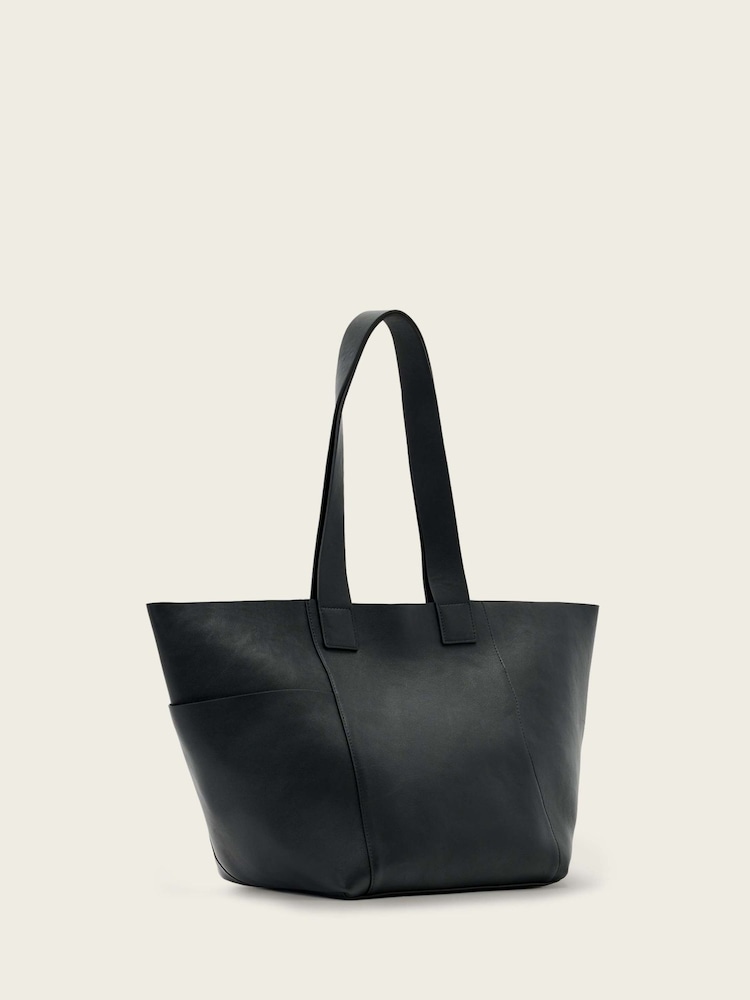 AllSaints Black Alba E/W Tote - Image 5 of 5