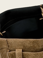 AllSaints Brown Ursa Suede Satchel Bag - Image 2 of 5