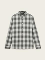 AllSaints Grey Kelby Long Sleeve Shirt - Image 9 of 9