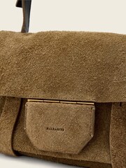 AllSaints Brown Ursa Mini Suede Cross-Body Bag - Image 4 of 6