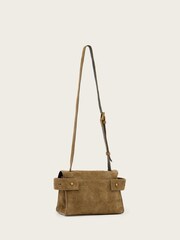 AllSaints Brown Ursa Mini Suede Cross-Body Bag - Image 5 of 6