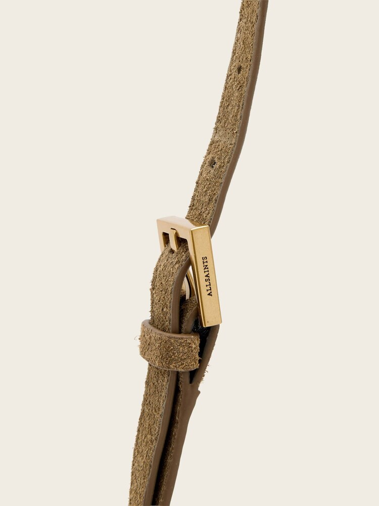 AllSaints Brown Ursa Mini Suede Cross-Body Bag - Image 6 of 6