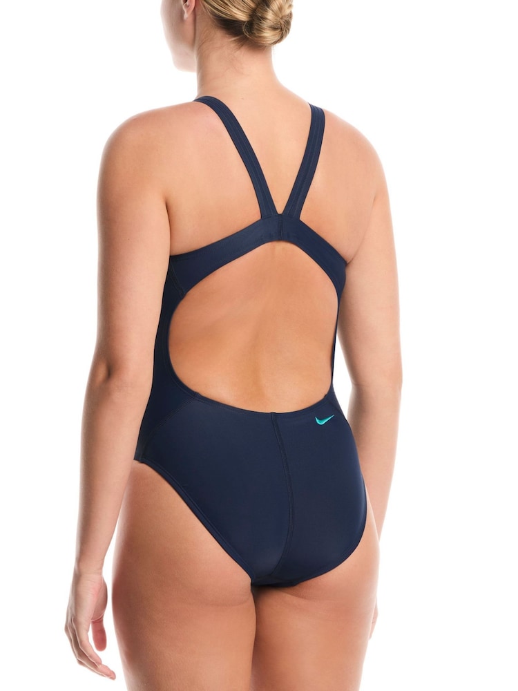 Nike Blue Logo Graphic Fastback One Piece - Image 2 of 5