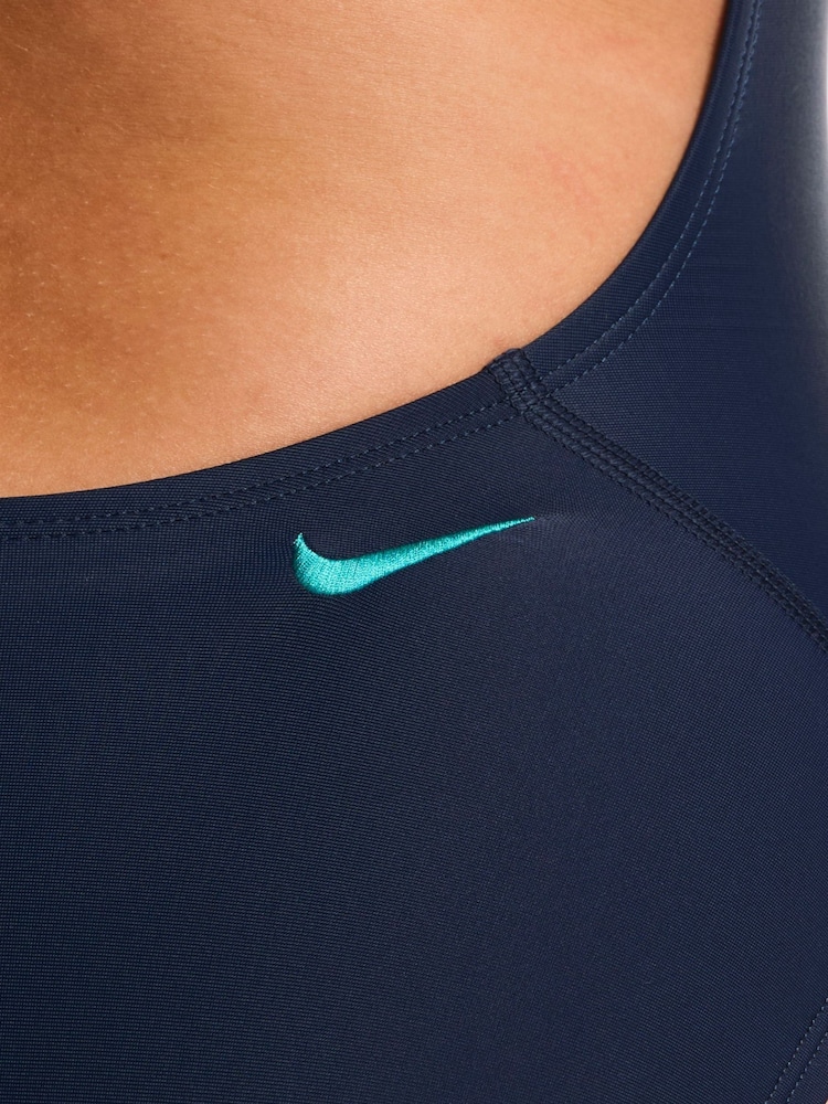 Nike Blue Logo Graphic Fastback One Piece - Image 5 of 5