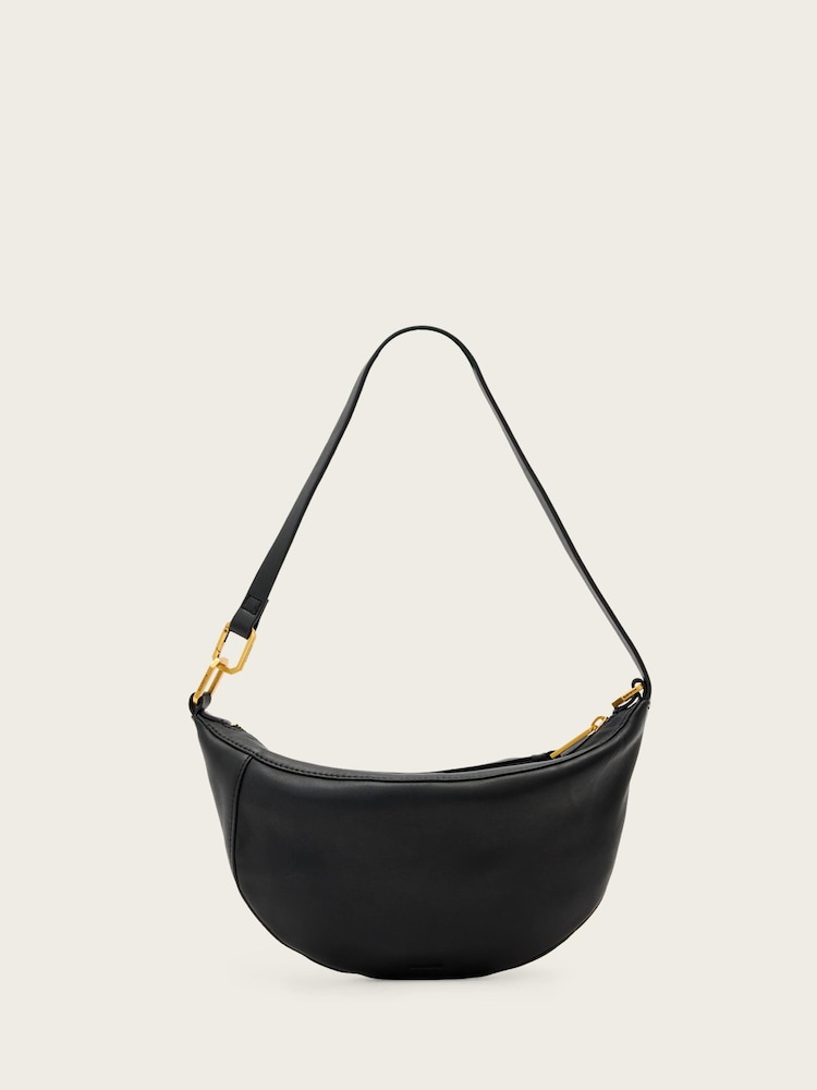 AllSaints Black Luna Micro Bag - Image 1 of 6