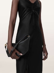 AllSaints Black Luna Micro Bag - Image 6 of 6