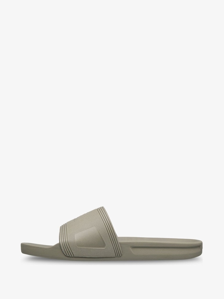 Quiksilver Grey Dockyard Tonal Logo Sliders - Image 2 of 5