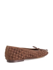 Dune London Brown Heat Ballet Pumps - Image 3 of 5