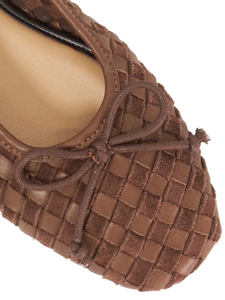 Dune London Brown Heat Ballet Pumps - Image 5 of 5