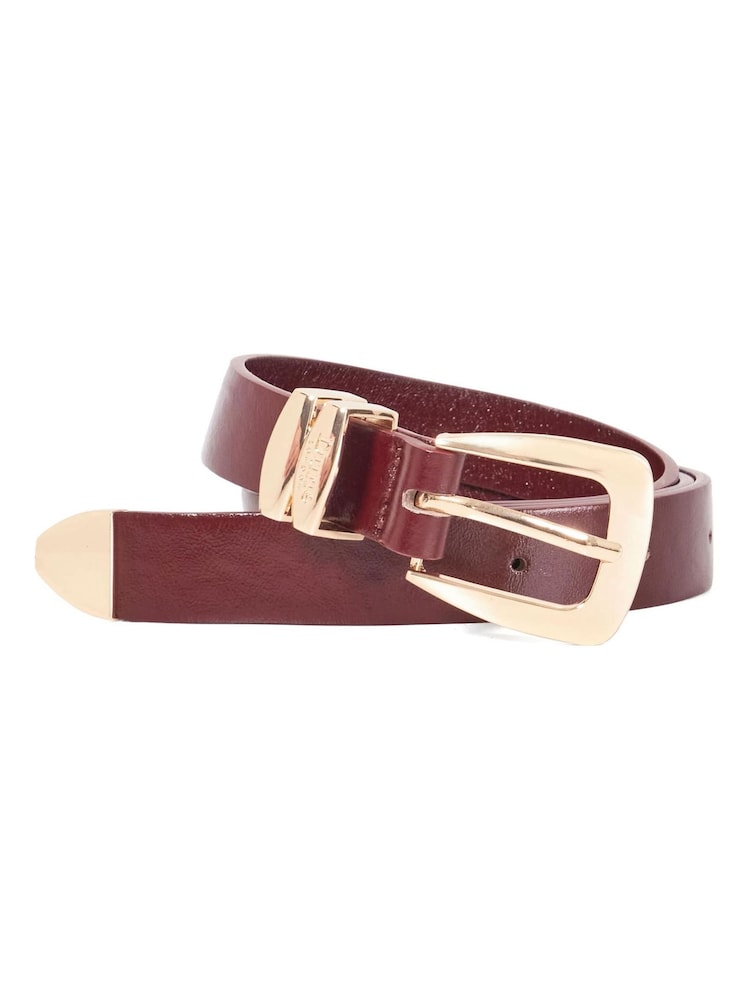 Dune London Red Niah Belt - Image 1 of 3