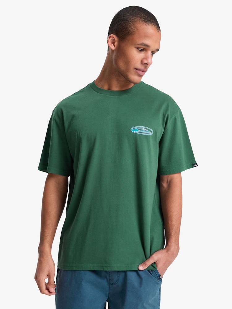 Quiksilver Green Quikglobe T-Shirt - Image 1 of 7