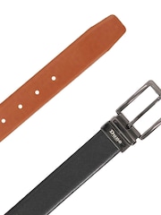 Dune London Brown Opra Reversible Leather Belt - Image 3 of 4