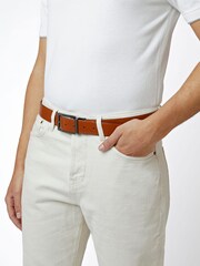 Dune London Brown Opra Reversible Leather Belt - Image 4 of 4