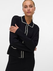 VERO MODA Contrast Button Front Knitted Cardigan - Imagen 1 de 4