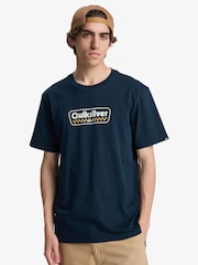 Quiksilver Blue EV Starting Grid Graphic Logo Short Sleeve T-Shirt - Image 1 of 8