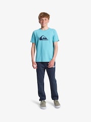 Quiksilver Blue Comp Logo Short Sleeve T-Shirt - Image 3 of 6