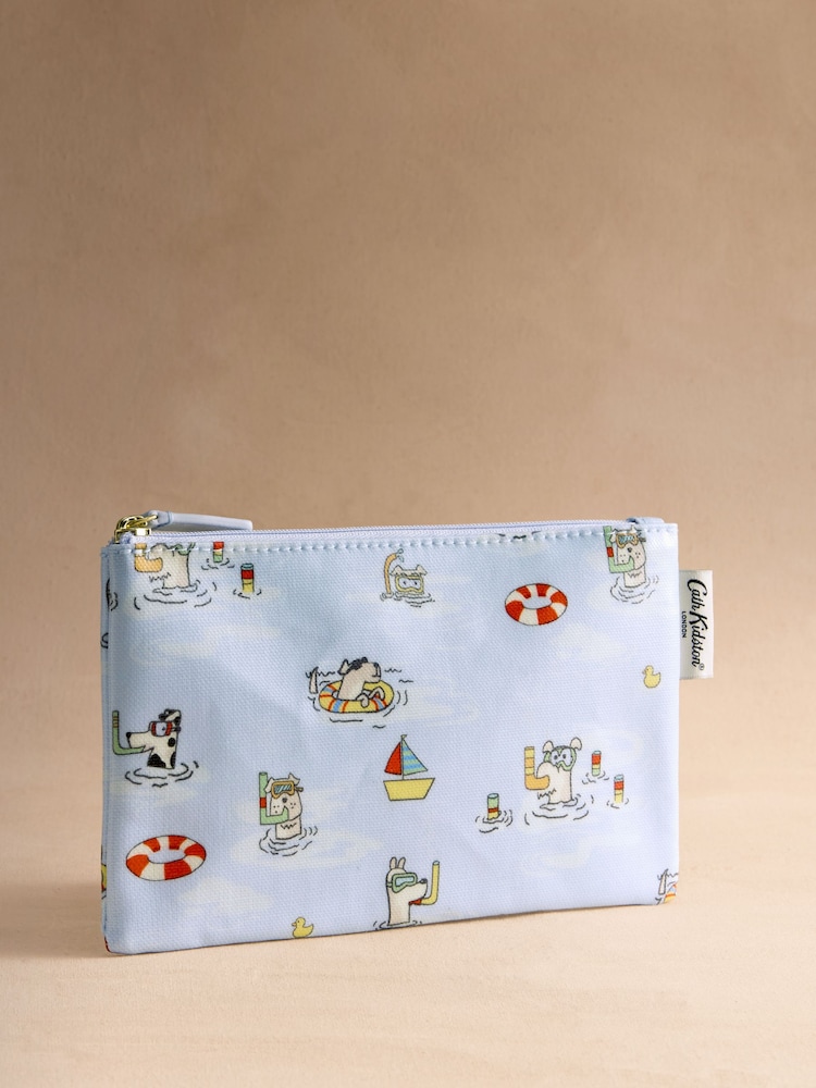 Cath Kidston Blue Stanley Dog Print Zipped Purse - Image 1 of 3