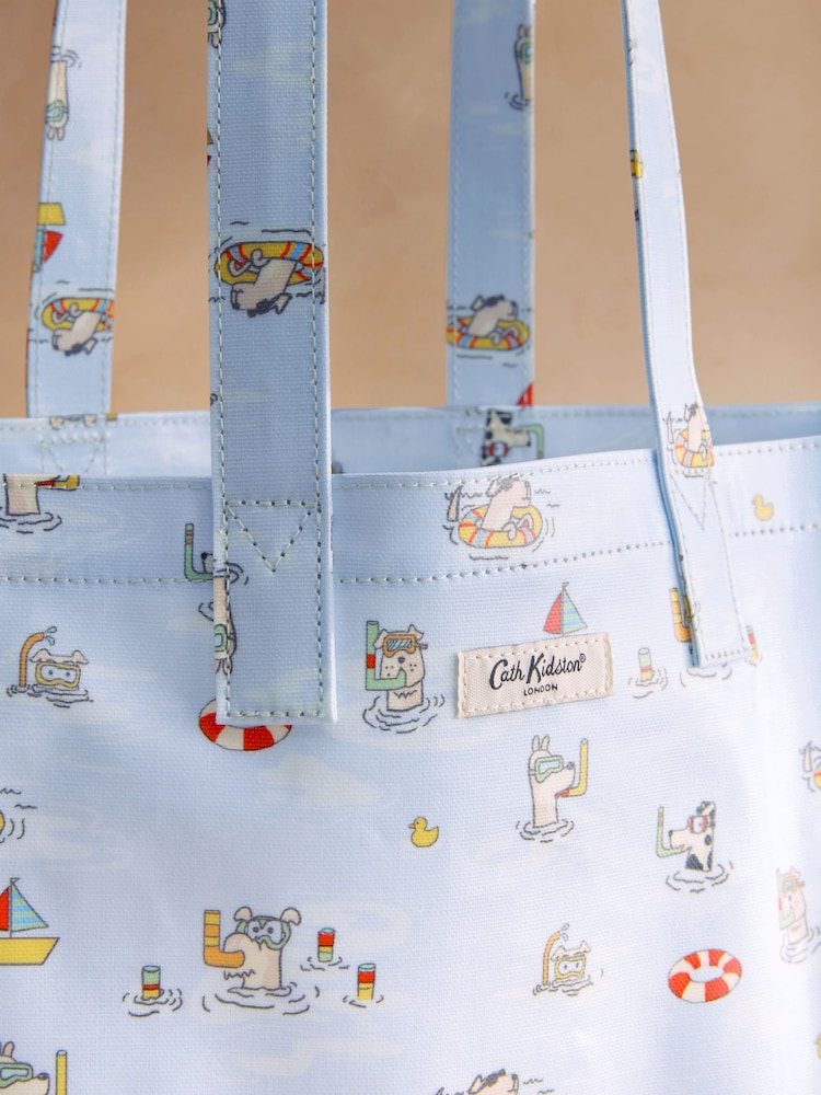 Cath Kidston Blue Stanley Dog Print Large Book Bag - Image 3 of 3 Cath Kidston Blue Stanley Dog Print Large Book Bag - Image 3 of 3