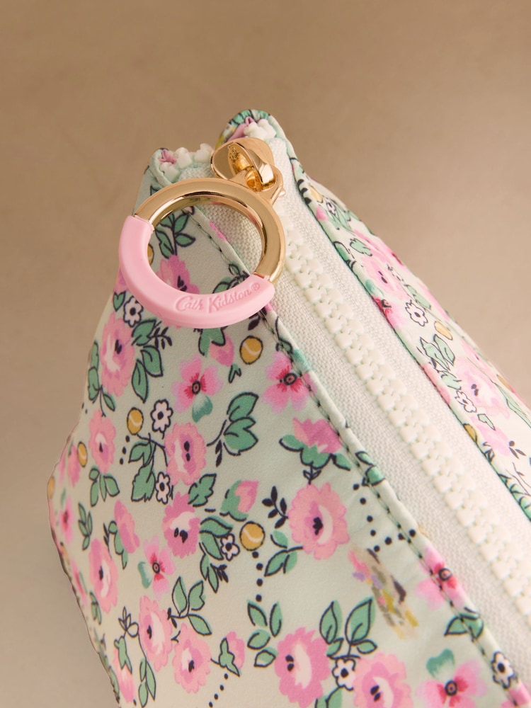 Cath Kidston Green Floral Tennis Print Travel Pouch - Image 2 of 3