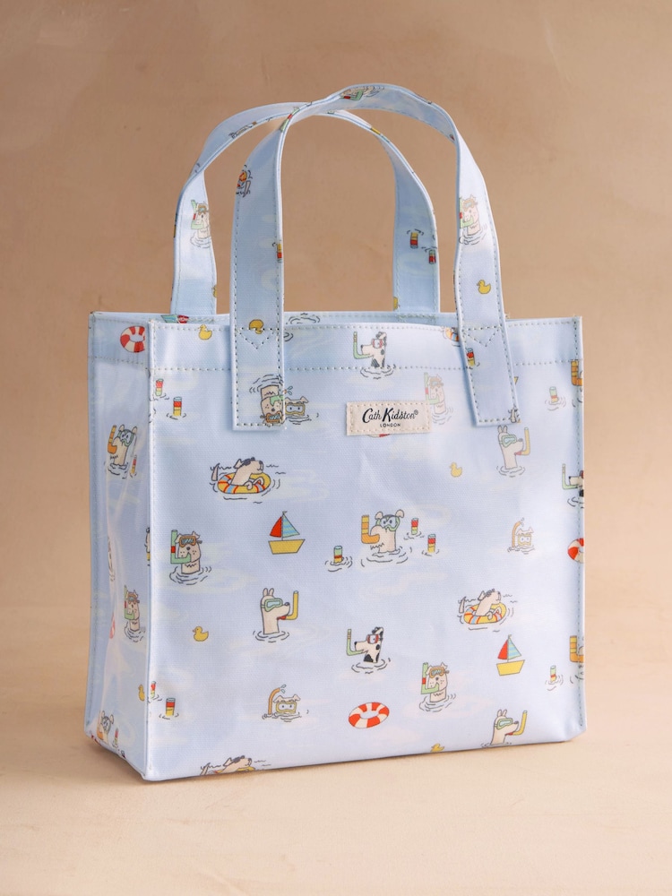 Cath Kidston Blue Stanley Dog Print Small Book Bag - Image 1 of 3