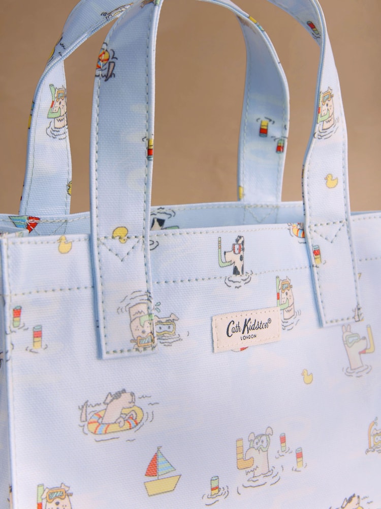 Cath Kidston Blue Stanley Dog Print Small Book Bag - Image 2 of 3