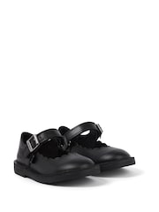 Kickers Black Adlar Mary Jane Scallop Infant Shoes - Image 1 of 6
