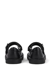 Kickers Black Adlar Mary Jane Scallop Infant Shoes - Image 5 of 6